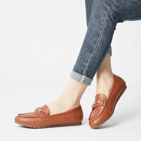 Women's brown loafers